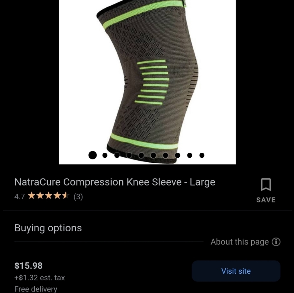 Knee compression sleeve